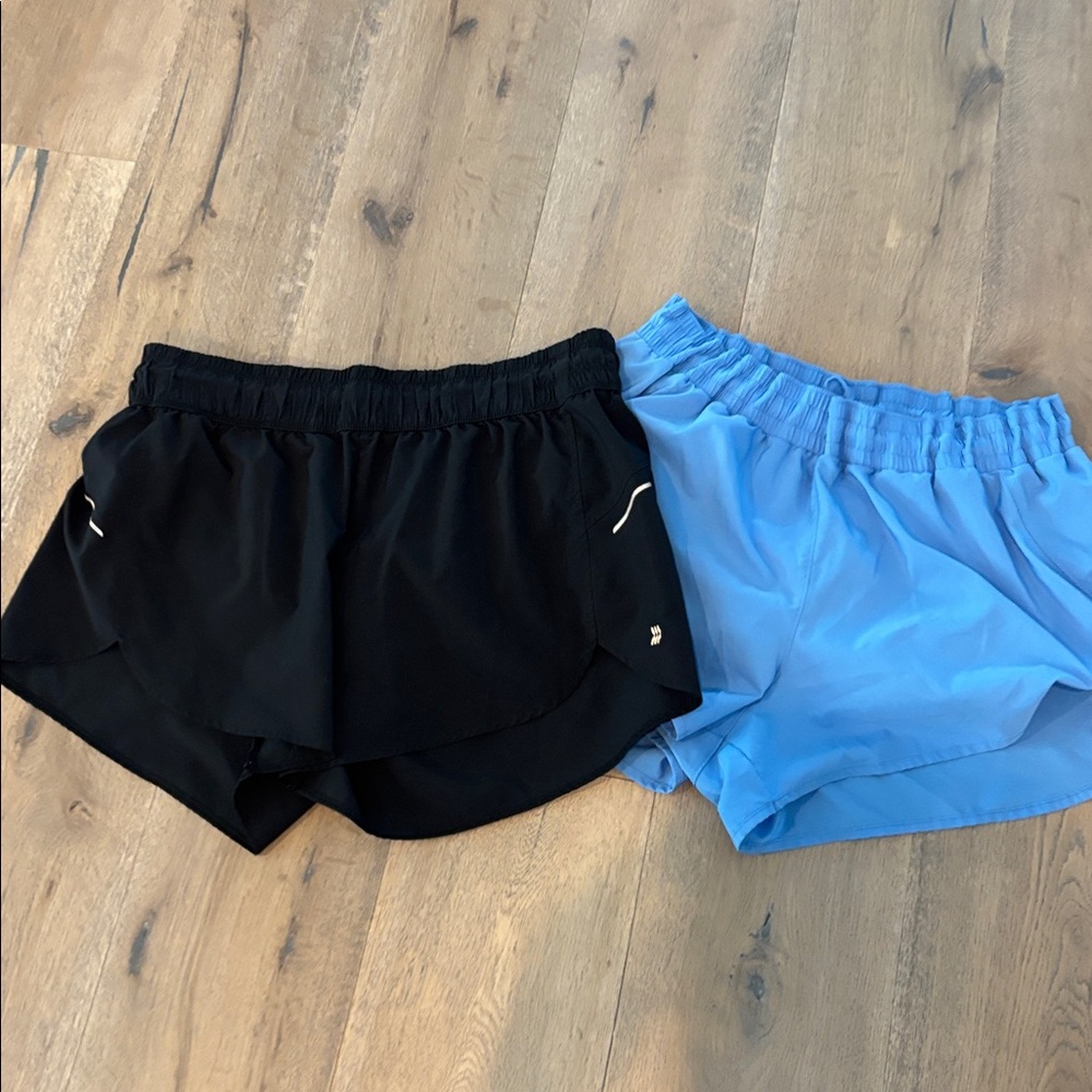 All In Motion  Black  and Blue Athletic Shorts